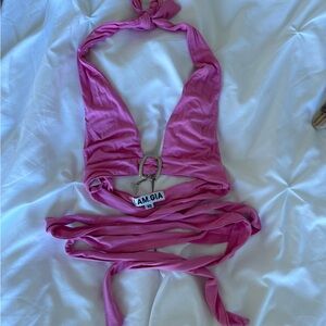 I AM GIA Hot Pink Top